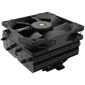 Кулер для процессора Thermalright SI-100 Black для Socket/115x/1200/1356/1366/1700/1851/2011/2011-3/2066/AM4/AM5, 120 мм, 2000rpm, 27.7 дБА, 4-pin PWM, Al+Cu (SI-100-BL)