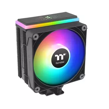 Кулер для процессора Thermaltake Astria 200 для Socket/115x/1200/1700/1851/2011/2011-3/2066/AM4/AM5, 120 мм, 1800rpm, 26.8 дБА, 210 Вт, 4-pin PWM+3-pin 5V ARGB, Al+Cu, ARGB (CL-P119-AL12SW-A)