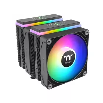 Кулер для процессора Thermaltake Astria 600 для Socket/115x/1200/1700/1851/2011/2011-3/2066/AM4/AM5, 120 мм, 1800rpm, 26.8 дБА, 265 Вт, 4-pin PWM+3-pin 5V ARGB, Al+Cu, ARGB (CL-P121-CA12SW-A)