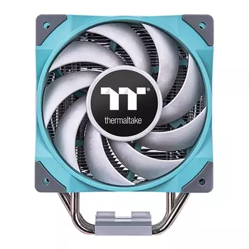 Кулер для процессора Thermaltake TOUGHAIR 510 Turquoise для Socket/115x/1200/1700/AM2/AM2+/AM3/AM3+/FM1/AM4/AM5/FM2/FM2+, 120 мм, 2000rpm, 23.6 дБА, 180 Вт, 4-pin PWM, Al+Cu (CL-P075-AL12TQ-A)