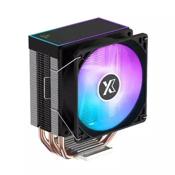 Кулер для процессора XASTRA AE903 для Socket/115x/1200/1700/1851/AM4/AM5, 92 мм, 2400rpm, 33 дБА, 130 Вт, 4-pin PWM, Al+Cu, FRGB (AE903-XXSFPX-GL)