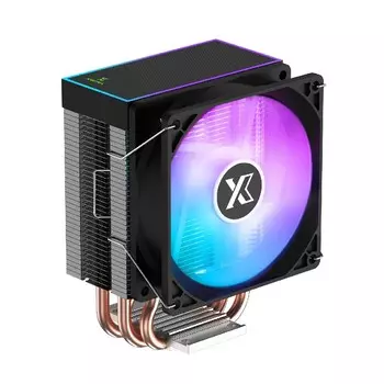 Кулер для процессора XASTRA AE904 для Socket/115x/1200/1700/1851/AM4/AM5, 92 мм, 2400rpm, 33 дБА, 160 Вт, 4-pin PWM, Al+Cu, FRGB (AE904-XXSFPX-GL)