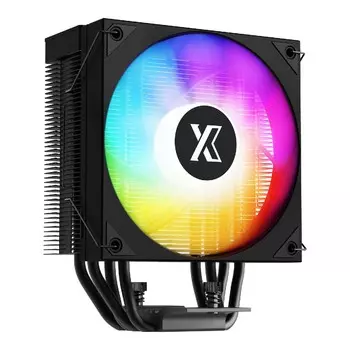 Кулер для процессора XASTRA AR400 ARGB BK для Socket/115x/1200/1700/1851/AM4/AM5, 120 мм, 1800rpm, 31.6 дБА, 220 Вт, 4-pin PWM, Al+Cu, ARGB (AR400-BKAFPX-GL)