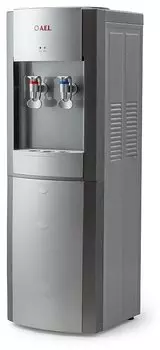 Кулер напольный A.E.L. LD-AEL-28, нагрев 500 Вт 5 л/ч 90°C / охлаждение 75 Вт 700 мл/ч 15°C, серебристый/серый (00262)