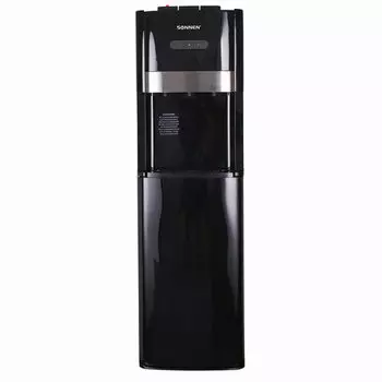 Кулер напольный SONNEN FSE-03B, нагрев 500 Вт 5 л/ч 90°C / охлаждение 65 Вт 600 мл/ч 10°C, защита от детей, черный (454998)