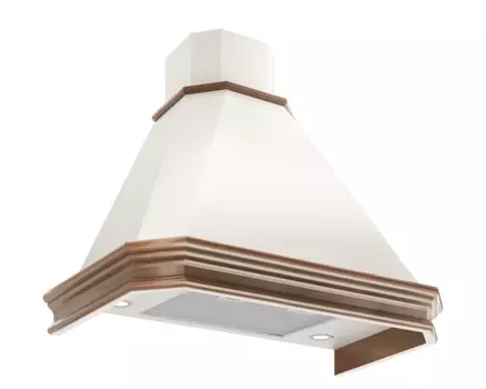 Купольная вытяжка Elikor 90П-650-П3Д, бежевый/бук св.кор (955642)