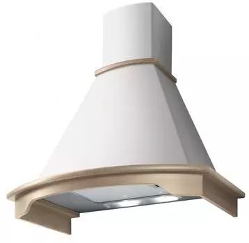 Купольная вытяжка Jet Air Denver WH/A/60, белый/неокрашенное дерево (PRF0099409B)