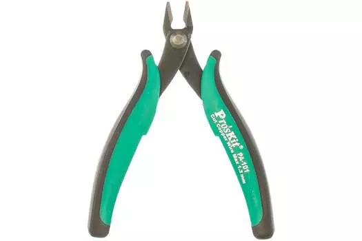 Кусачки 130мм, углеродистая сталь, рукоятки двухкомпонентные, ⌀ кабеля до 1.3мм, ProsKit, PA-101