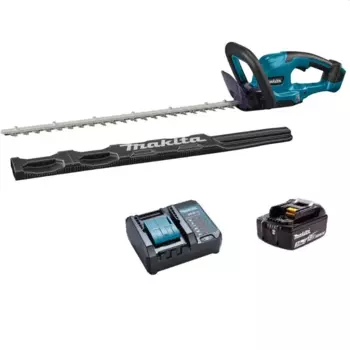 Кусторез Makita DUH507F001, аккумуляторный, 250 Вт, Li-Ion, 3 А·ч, 18 В, длина лезвия 50 см, 3 кг (DUH507F001) АКБ и ЗУ