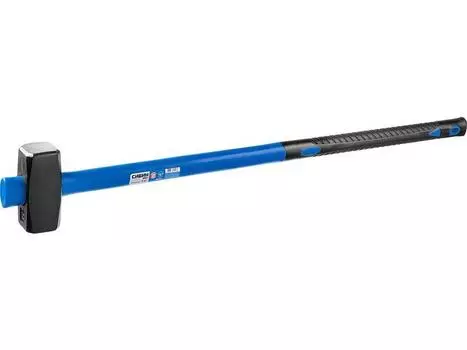 Кувалда тупоносая, рукоять стекловолокно (фиберглас), боек сталь 6 кг, СИБИН (20134-6)