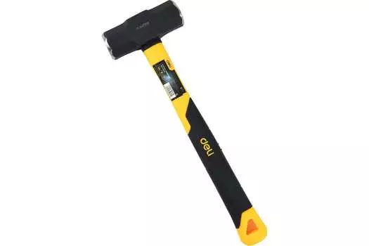 Кувалда тупоносая, рукоять стекловолокно (фиберглас), боек сталь 1.36 кг, Deli (DL447003)