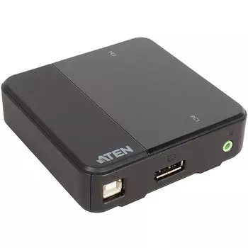 Переключатель KVM (КВМ) ATEN CS782DP, 2-ПК, DisplayPort до 4096x2160, клавиатура USB, мышь USB (CS782DP-AT)
