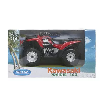 Квадроцикл Welly "Kawasaki", красный (2652)