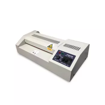 Ламинатор FGK 220, A4, 60 мкм - 250 мкм, валов:4, горячее + холодное ламинирование, 56 см/мин., фото, реверс, белый (220)