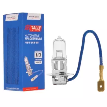 Лампа автомобильная галогенная Avantech, 100Вт, 24В, H3, 1шт. (AB0011)