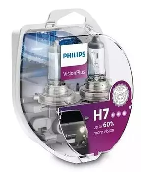Лампа автомобильная галогенная PHILIPS, ближний/дальний свет, 55 Вт, 12 В, H7, 2 шт. (12972VPS2)