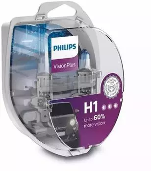 Лампа автомобильная галогенная PHILIPS, дальний свет, 55 Вт, 12 В, H1, 2 шт. (12258XVPS2)