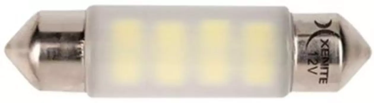 Лампа автомобильная светодиодная XENITE, внутреннее освещение, 2.4 Вт, 12 В, C5W, 5000 K, 2 шт. (1009325)