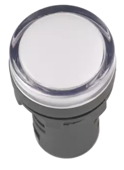 Лампа индикаторная LED белый 16 мм 230 В AC, IEK AD16DS (BLS10-ADDS-230-K01-16)