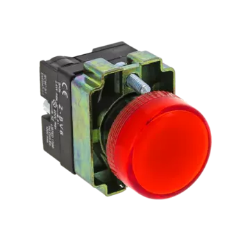Лампа индикаторная LED красный 22 мм 230 В AC, EKF BV64 (xb2-bv64)