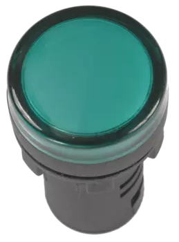 Лампа индикаторная LED зеленый 16 мм 230 В AC, IEK AD16DS (BLS10-ADDS-230-K06-16)