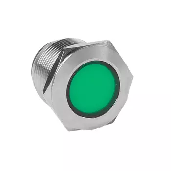 Лампа индикаторная LED зеленый 19 мм 230 В AC, EKF S-Pro67 (s-pro67-321)