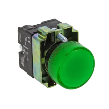 Лампа индикаторная LED зеленый 22 мм 230 В AC, EKF BV63 (xb2-bv63)