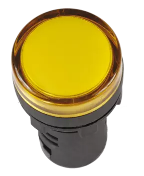 Лампа индикаторная LED желтый 16 мм 230 В AC, IEK AD16DS (BLS10-ADDS-230-K05-16)