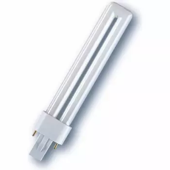 Лампа люминесцентная G23, 220V, 9 Вт, 600лм, 3000K/белый теплый, 80 Ra, LEDVANCE DULUX S (4099854123528)