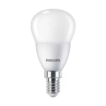 Лампа светодиодная E14/P46, 5Вт, 2700 K / теплый свет, 500лм, Philips ecohome Lustre (929002969637)