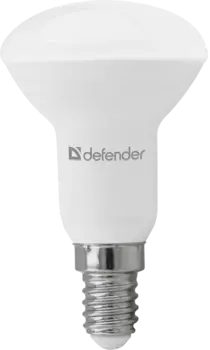 Лампа светодиодная E14 рефлектор/R39, 6 Вт, 6500 K/холодный свет, 480лм, 220 В, Defender R50-6W-865-E14 (95511)