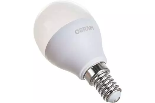 Лампа светодиодная E14 шар/P, 10Вт, 6500K / холодный свет, 800лм, LEDVANCE (4058075579774)