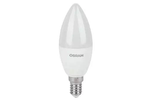 Лампа светодиодная E14 свеча/B38, 7Вт, 6500K / холодный свет, 560лм, LEDVANCE (4058075579033)