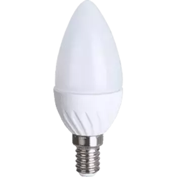 Лампа светодиодная E14 свеча/C37, 5Вт, 4000K-4000K / Нейтрально холодно-белый, Ecola C4TV50ELC (C4TV50ELC)
