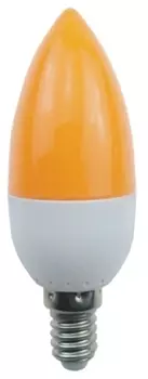 Лампа светодиодная E14 свеча/C37, 6Вт / жёлтый, Ecola C4TY60ELY candle LED color (C4TY60ELY)