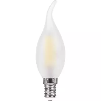 Лампа светодиодная E14 свеча на ветру/C35T, 11Вт, 4000K / белый, 930лм, филаментная, Feron LB-714 (38011)