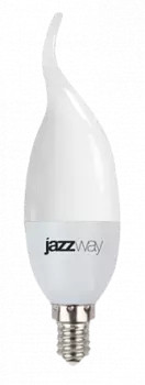Лампа светодиодная E14 свеча на ветру/CA37, 9Вт, 5000K / холодный свет, 820лм, Jazzway PLED-SP (2859549)