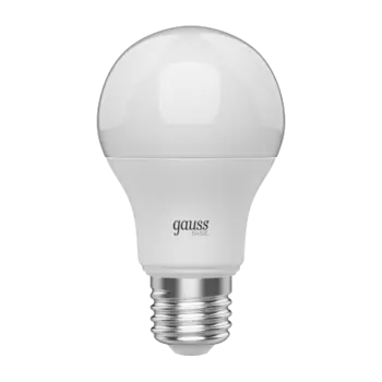 Лампа светодиодная E27 -/A60, 9.5Вт, 4100K / нейтральный свет, 820лм, Gauss Basic (1023220)