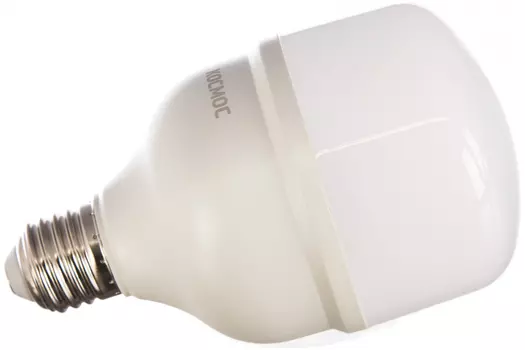 Лампа светодиодная E27 цилиндрическая, 40Вт, 6500K / холодный свет, 3650лм, КОСМОС HW 40W E2765 (LksmHWLED40WE2765)