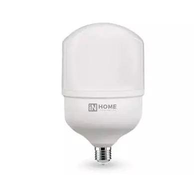 Лампа светодиодная E27 цилиндрическая/HP, 30Вт, 6500K / холодный свет, 2700лм, IN HOME PRO (4690612031088)