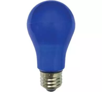 Лампа светодиодная E27 груша/A55, 8Вт / синий, Ecola K7CB80ELY (K7CB80ELY)