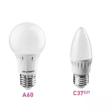 Лампа светодиодная E27 груша/A60, 12Вт, 6500K / холодный свет, 1050лм, ОНЛАЙТ (OLL-A60-12-230-6.5K-E27 / 61141)