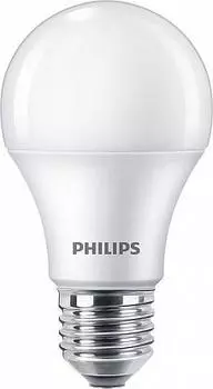 Лампа светодиодная E27 груша/A60, 13Вт, 3000K / тёплый, 1150лм, Philips ecohome (929002299517)