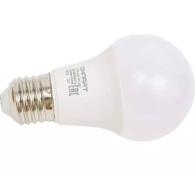 Лампа светодиодная E27 груша/A60, 17 Вт, 4000 K/нейтральный свет, 1550лм, 220 В, ОНЛАЙТ OLL-A60-17-230-4K-E27 (31985)