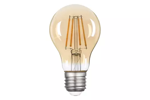 Лампа светодиодная E27 груша/A60, 9Вт, 2400K / теплый свет, 855лм, филаментная, THOMSON Filament (TH-B2111)