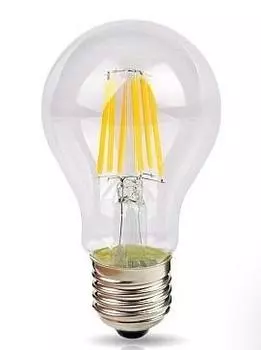 Лампа светодиодная E27 груша/A60, 9Вт, 4000K / белый, 898лм, филаментная, REV DECO Premium (32476 8)