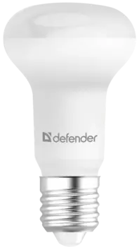 Лампа светодиодная E27 рефлектор/R39, 8 Вт, 6500 K/холодный свет, 690лм, 220 В, Defender R63-8W-865-E27 (95517)