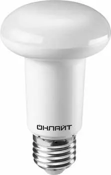 Лампа светодиодная E27 рефлектор/R63, 8Вт, 6500K-6500K / белый, 690лм, ОНЛАЙТ OLL-R63 (61143)