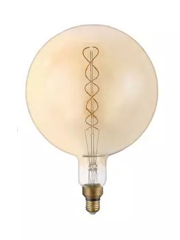 Лампа светодиодная E27 шар/G200, 8Вт, 2400K, 570лм, филаментная, HIPER VINTAGE FILAMENT FLEXIBLE (HL-2202)