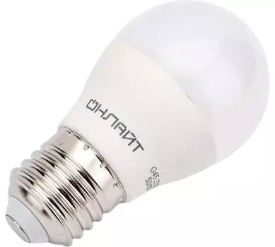 Лампа светодиодная E27 шар/G45, 12 Вт, 4000 K/нейтральный свет, 900лм, 220 В, ОНЛАЙТ OLL-G45-12-230-4K-E27-FR (26081)